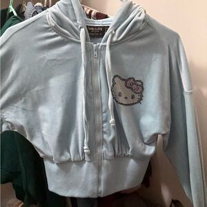 Hello Kitty Light Blue Kids Hoodie